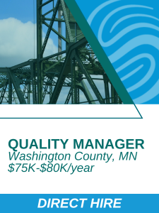 O and M -  Quality Manager Washington County MN