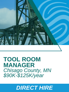 O and M -  Tool Room Manager in Chisago County, MN