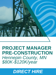 Project Manager Pre-Construction Hennepin County MN