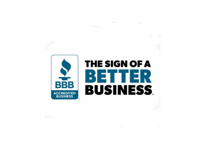 BBB Logo features blue and black lettering that reads 