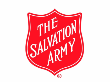 Salvation Army logo featuring a red shield that reads: 