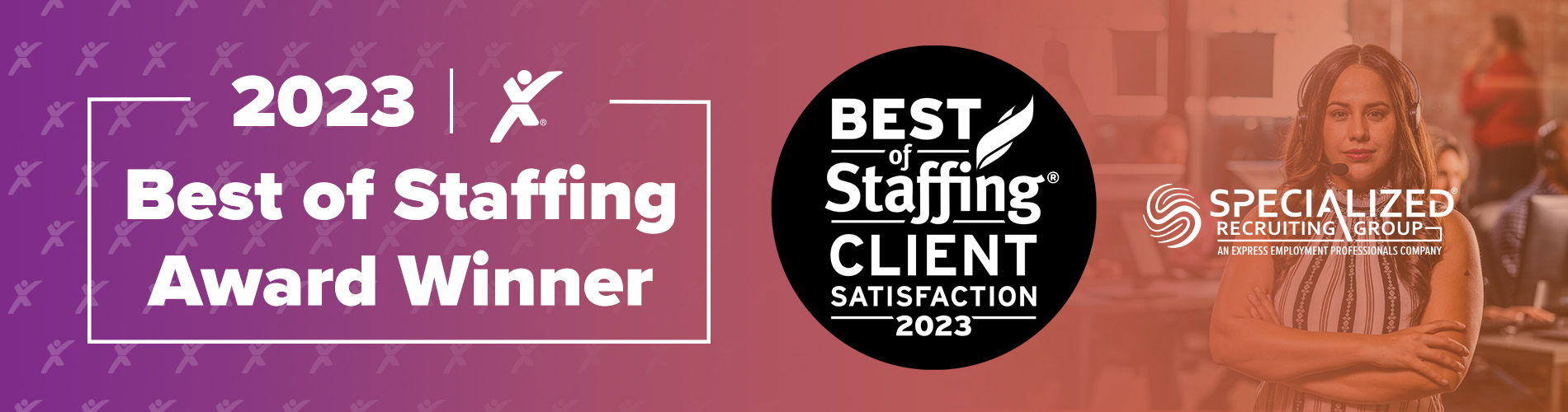 SRG Best of Staffing Client Award  2023