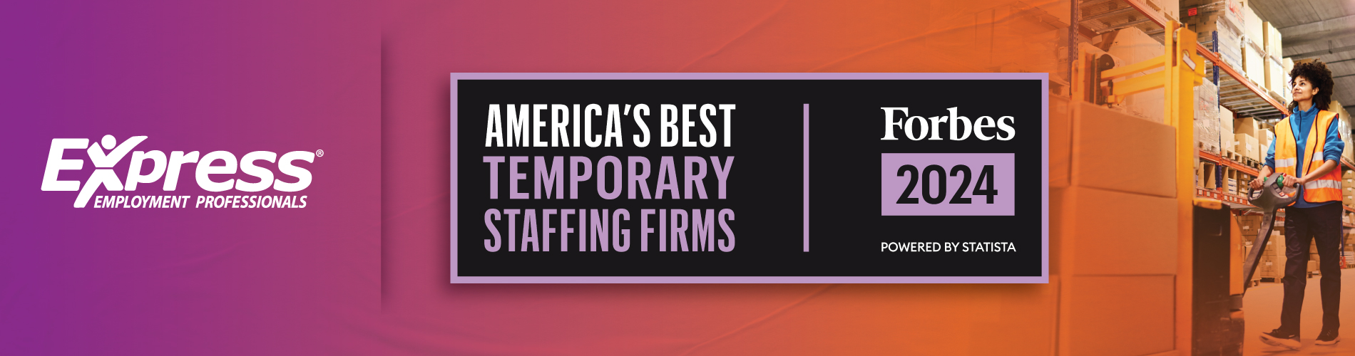 Forbes Best Temp staffing award 2024