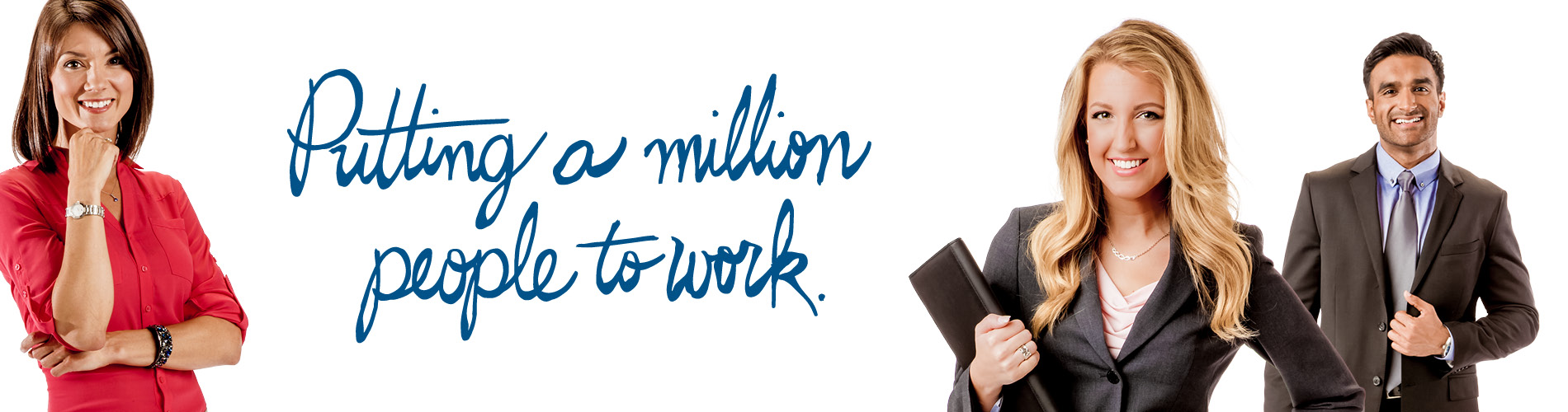 Putting A Million People To Work - 2 - Front Page Banner