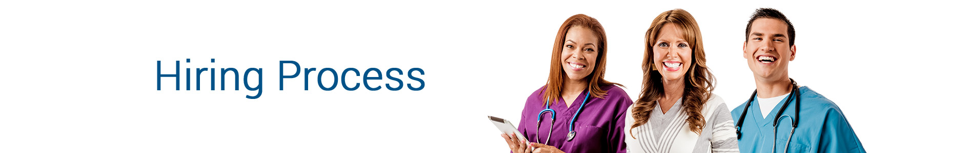 Healthcare - Hiring Process page banner