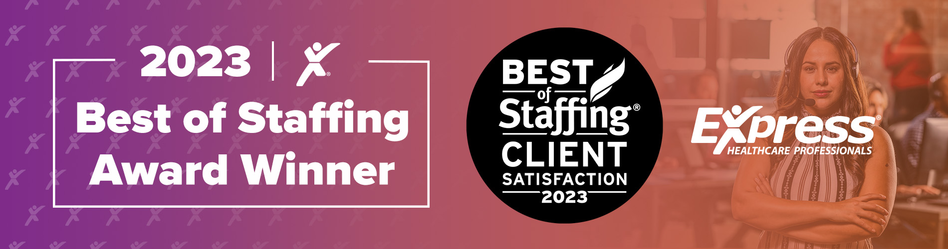 Best in Staffing 2023 Award - Express Healthcare Professionals